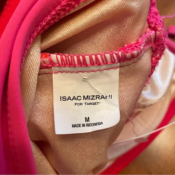 Isaac Mizrahi Pink Orange Tankini Top M NWT - Picture 4 of 5